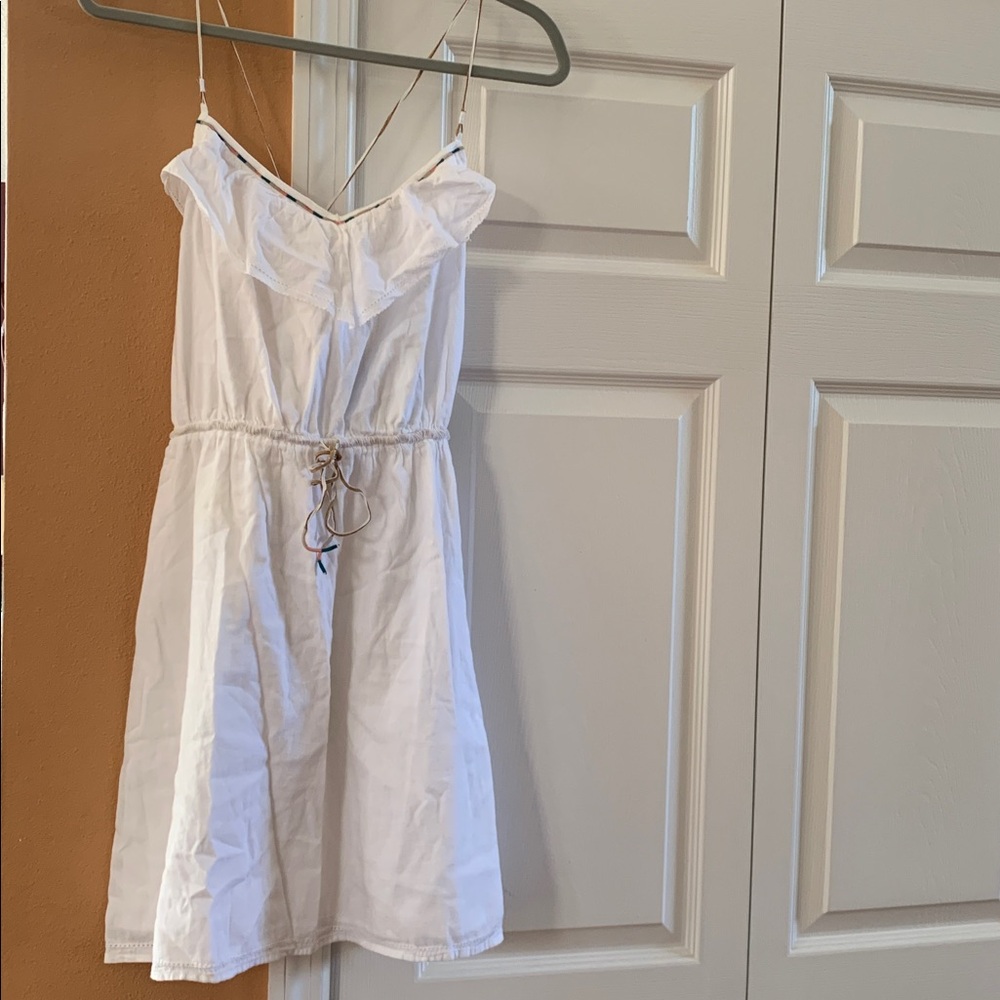 American Eagle Outfitters White Ruffle Sundress